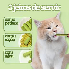 Bastões de Grama Comestíveis para Gatos