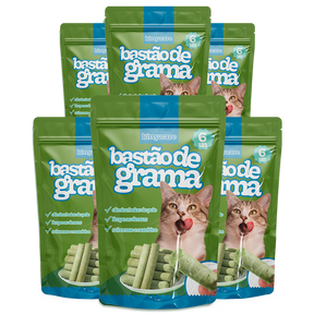 Bastões de Grama Comestíveis para Gatos