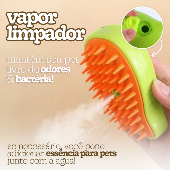 Escova a Vapor para Pets