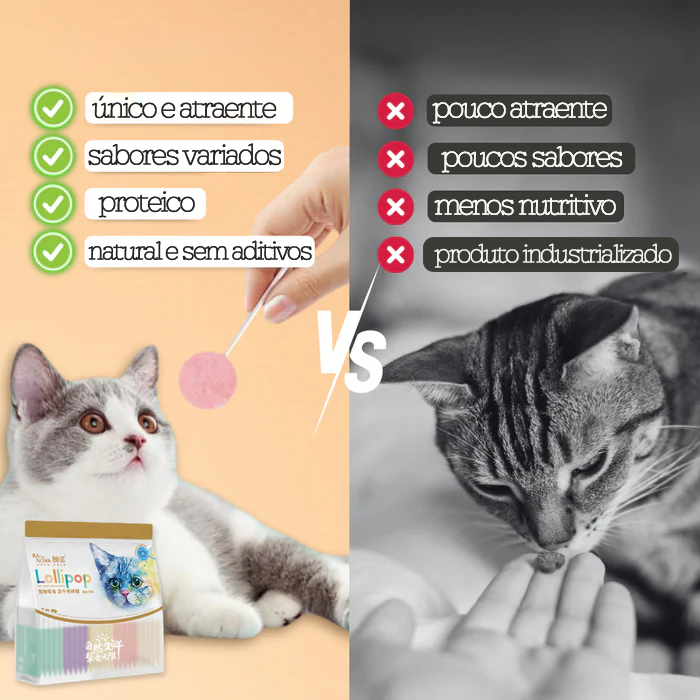 Pirulitos Naturais para Gatos