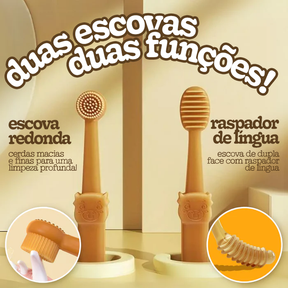 Kit de Escovação de Dentes de Silicone para Pets