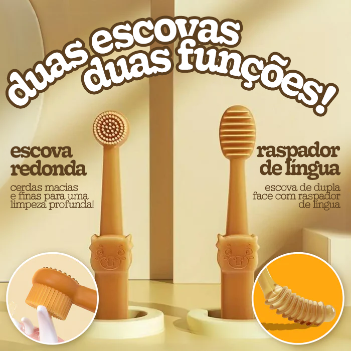 Kit de Escovação de Dentes de Silicone para Pets