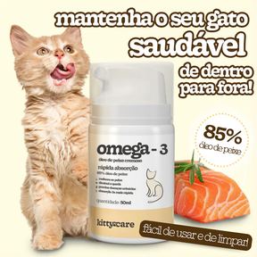 Óleo de Peixe Cremoso para Gatos