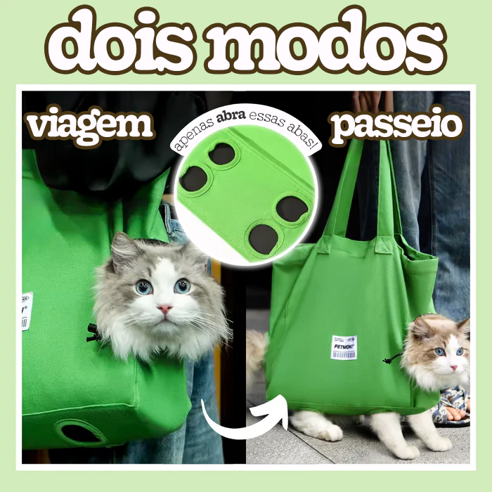 Ecobag de Transporte para Gatos