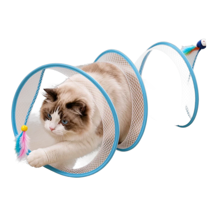 Túnel Espiral para Gatos