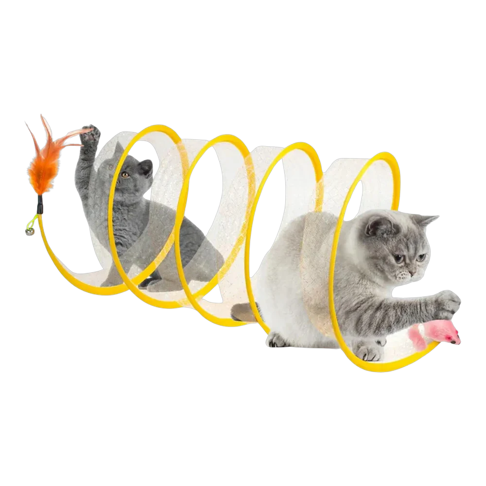 Túnel Espiral para Gatos